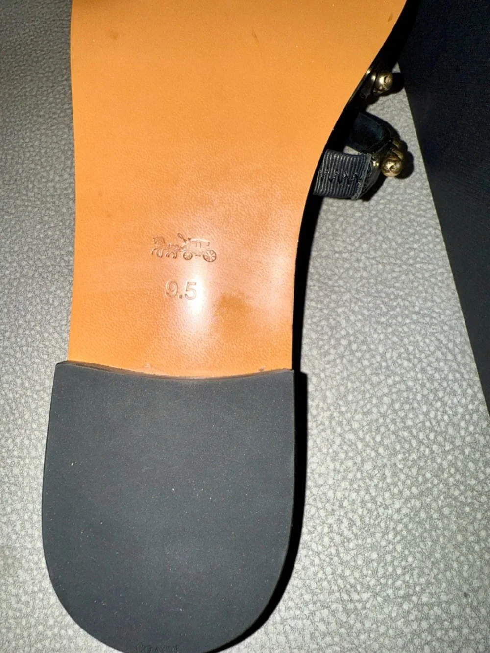 Coach F62596 Black BLK Slide Sandal Women’s Size 9.5 NIB - Picture 6 of 16